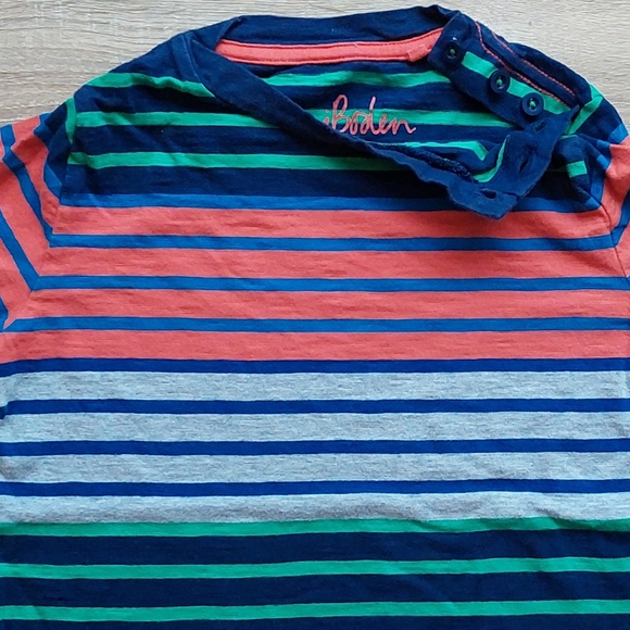 Mini Boden vguc/euc stripey tee 6-7 - Picture 3 of 15